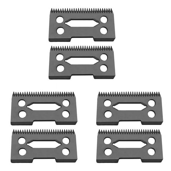 6 Pcs Ceramic Blade Ceramic Replacement Cutter ,28 Teeth Ceramic Clipper Blade Replacement Cutter 2-Hole Clipper,Black