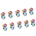 thumbnail image 3 of GROWTH TANK 10 Pieces Micro Landscape Decors Mini Resin Garden DIY Craft Snowaman Statue, 3 of 7