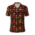 thumbnail image 2 of Daiia Animal Pattern Men’s Polo Shirts,Solid Deck Shirt,Classic Fit, Breathable Cotton Polo for Casual and Sport Wear-X-Large, 2 of 7