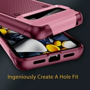 Allytech Rugged Case for Google Pixel 8 Pro, Military Grade Shockproof Protective Bumper Anti-Scratch Dual Layers Phone Case Cover for Google Pixel 8 Pro - Rose
