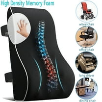 IFCOW Lumbar Support Pillow,Ergonomic Memory Foam Back Cushion,Pain Relief Improve Posture for Office Chair,Car, Computer, Gaming Chair,Lumbar Pillow Back Cushion