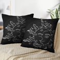 thumbnail image 3 of LALILO Throw Pillow Covers Sun And Moon With Blackboard Romantic Cushion Cover 18" x 18", 2 Pack, 3 of 6