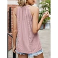 thumbnail image 6 of LAVA Womens Halter Tank Top Casual Sleeveless Summer Tops Blouse (Pink, XL), 6 of 8