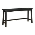 thumbnail image 2 of Casy 4pc Counter Height Table Set- 3 Contoured Stools- Black Wood, 2 of 6