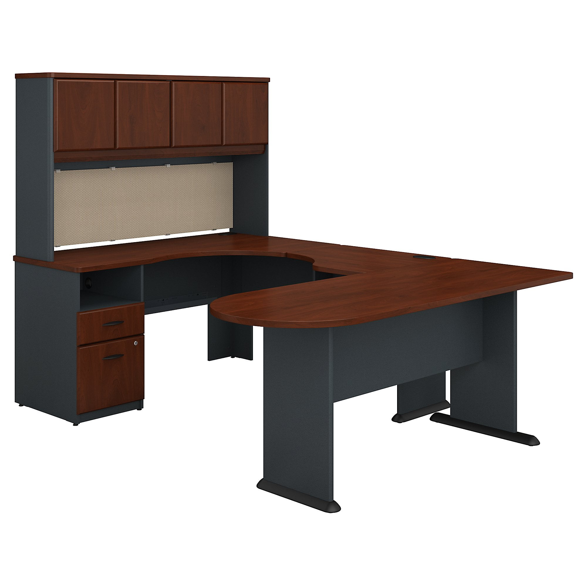 Series A Returns Bundles 396 Lbs Weight Capacity Engineered Wood U Workstation With Corner Desk Bridge Peninsula Desk Walmart Com Walmart Com