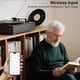 thumbnail image 3 of Reproductor de discos Retrolife, tocadiscos vintage, Bluetooth, color nogal, 3 of 9