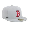 thumbnail image 3 of Men's New Era Gray Boston Red Sox 2025 MLB Clubhouse 59FIFTY Fitted Hat, 3 of 7