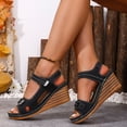 thumbnail image 4 of DAFEI Sandales Femmes Habillées à Plateforme Compensée Sandales Légères d'Été à Bride Sandales Décontractées de Vacances Augmenter la Hauteur Chaussures Rétro de Villégiature, 4 of 7