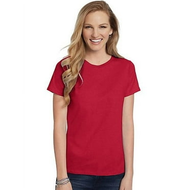 Hanes Ladies Nano-T Cotton T-Shirt - Walmart.com