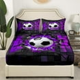 thumbnail image 3 of Erosebridal Soccer Full Sheet Sets,Gradient Geometric Bedding Full Size,Sports Themed Decor, 3 of 7