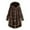 Z_Coffee-2, variant on YAYUBA Jackets for Women Oversized Plaid Long Sleeve Hooded Jacket Fall Winter Casual Warm Outwear