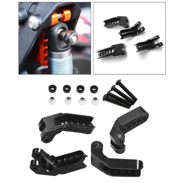 Soporte Amortiguador delantero/trasero Car Crawler Racing Car reemplazo de piezas de repuesto, de instalar Negro CUTICAT piezas de coche rc