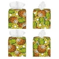 thumbnail image 2 of Naloa Tropical Summer Fruit Tissue Box CoverLeather Tissue Holder Square Facial Tissue Case Facial Paper Organizer Dispenser for Bathroom, Vanity Countertop, Tabletop, Car, 2 of 8