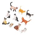 thumbnail image 1 of Freer Cat Figures Toy Set Small Figure Collection Cute Ornament for Collection Children Boys Girls, 1 of 9