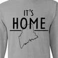 thumbnail image 4 of Inktastic It's Home Maine State Outline Long Sleeve T-Shirt, 4 of 5
