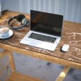 thumbnail image 3 of Long Mouse Pads for Desk,Brown White Dinosaurs Fossils Pattern Desk Mats on Top Of Desks, Desk Mouse Pad Extra Large with 3mm Non-Slip Base and Stitched Edge for Gaming,Office,Work,Home 35.4"x15.7", 3 of 6