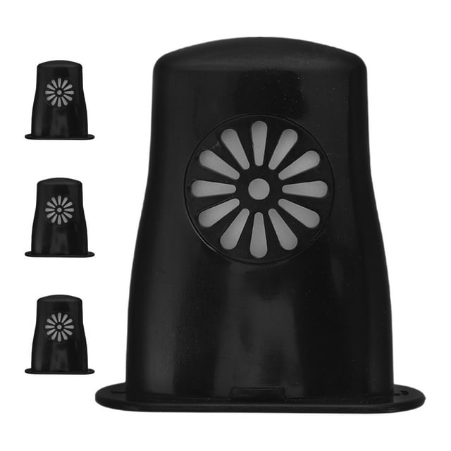BESTYASH 4Pcs Black Humidifier for Guitar Sound Hole Prevent Cracking Enhance Sound Quality and Durability