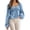 a1tg#-Sky Blue, variant on Plus Size Tops Women Square Neck Embroidered Tunic Blouse Lantern Sleeve Loose Fit Daily Wear Casual Blouse
