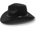 thumbnail image 3 of Cowboy Hat for Women Men Felt Wide Brim Cowgirl Hat Western Suede Hats for Cowboys and Cowgirls with Belt Buckle, 3 of 6
