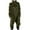A1-Green39, variant on Wrap High Collar Long Coat For Men Asymmetric Hem Relaxed Fit Goth Daily Outer Jacket