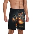 thumbnail image 2 of Kdxio Creative Casino Print Mens Sleep Shorts Bottoms Soft Comfy Pajama Wear Pants with Drawstring Pockets, 2 of 7