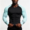 thumbnail image 2 of Yifymode Mens Long Sleeve Compression Shirts Quick Dry Moisture Wicking Athletic Workout Raglan Sleeve Running Gym Training Active Undershirts, 2 of 4