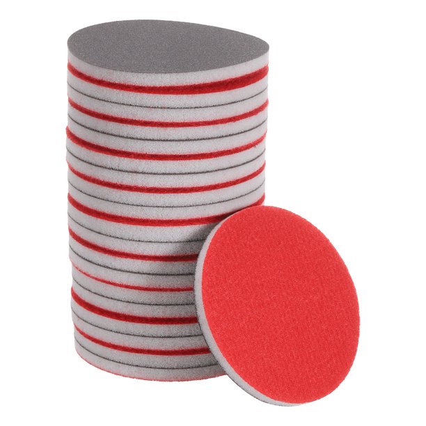 Uxcell 20pcs 800 Granos Esponja de Lijado Disco de Lijado de 3 Pulgadas con Gancho y Bucle Húmedo/Seco