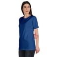 thumbnail image 4 of Inkmeso T-Shirt Basique Col Rond Femme Manches Courtes Coupe Régulière Long Tee Haut d'Entraînement, 4 of 8
