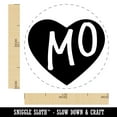 thumbnail image 2 of MO Missouri State in Heart Self-Inking Rubber Stamp Ink Stamper - Yellow Ink - Medium 1 Inch, 2 of 7