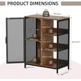 thumbnail image 2 of Redlife Coffee Bar Cabinet for Home Liquor, Bar Cabinet, Liquor Cabinet, LED Home Mini Bar Cabinet for Liquor, Buffet Cabinet with Storage, Kitchen Storage Cabinet with LED Light, 2 of 9