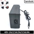 thumbnail image 1 of Adaptador de fuente de alimentación de 48v, 2a, 2,5a, 3a, 3,5a, 4a, cargador de 48 voltios para vigilancia de seguridad Cctv, inyector Poe, cámara Ip Ethernet, teléfono, 1 of 5