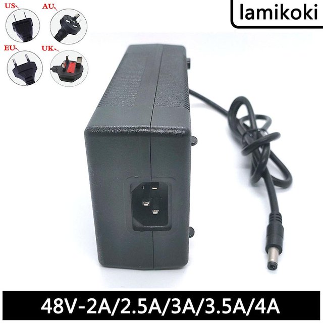 Adaptador de fuente de alimentación de 48v, 2a, 2,5a, 3a, 3,5a, 4a, cargador de 48 voltios para vigilancia de seguridad Cctv, inyector Poe, cámara Ip Ethernet, teléfono