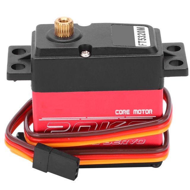 QIILU RC Servo,20KG High TorqueRC Servo,FT5320M 20KG Metal Waterproof Gear Servo High RC Servo Durable RC Car Accessory