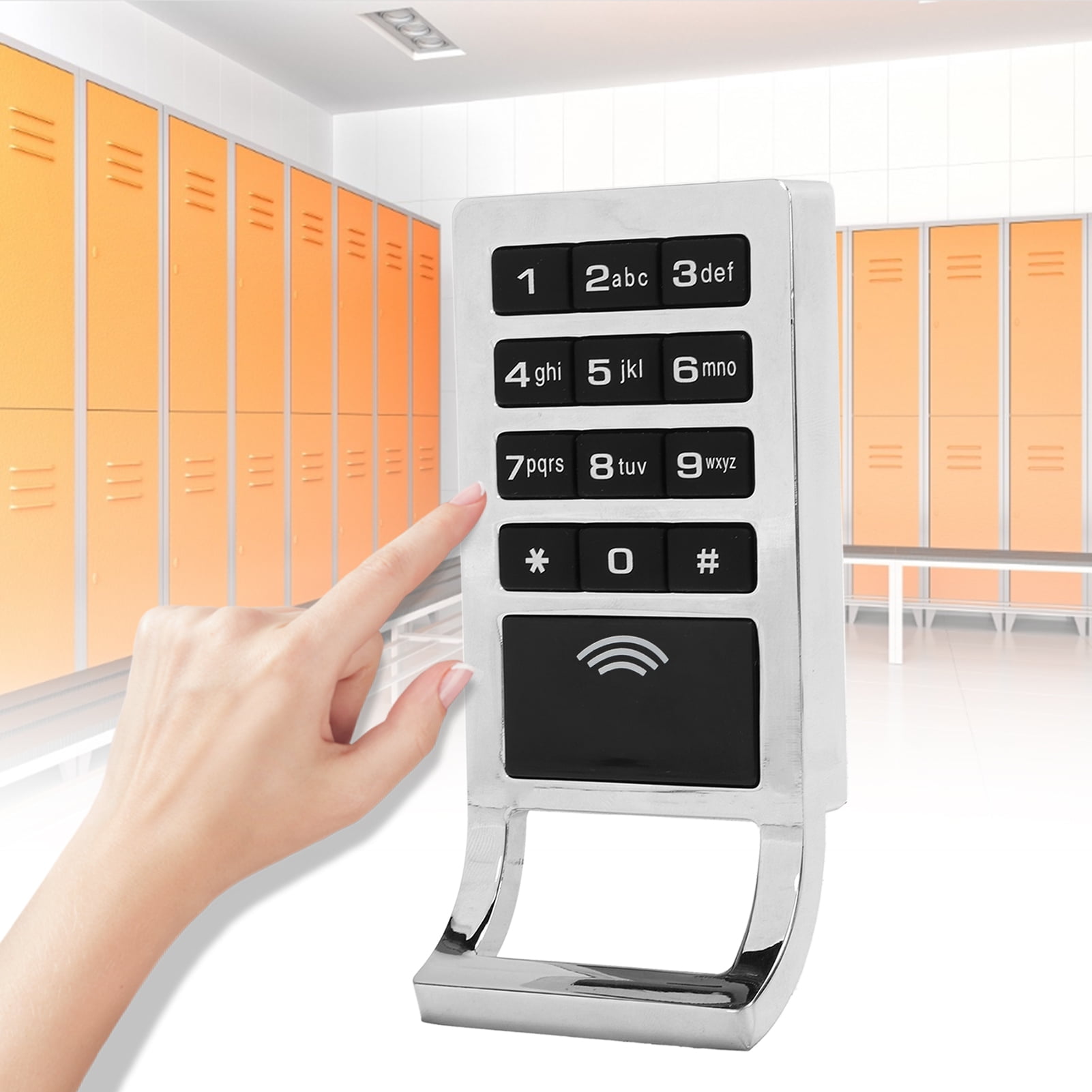 Suodoka Password M1 Card Cabinet Lock Zinc Alloy Keypad Cabinet Lock for Cabinets Drawers Wardrobes 7.48 inches / 19 cm