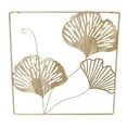 thumbnail image 4 of Escultura de arte de pared de Ginkgo de metal dorado, hojas de Ginkgo 3D Decoración de pared de Ginkgo de metal Escultura de arte de pared de metal optimizada para la excelencia Jadeshay A, 4 of 8
