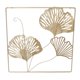 thumbnail image 4 of Escultura de arte de pared de ginkgo de metal dorado, hojas de ginkgo 3D Hojas de ginkgo de metal Decoración de pared de metal Escultura de arte de pared de metal Diseño de última generación, 4 of 8