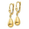 thumbnail image 2 of 14k Yellow Gold Drop Dangle Leverback Earrings, 2 of 7