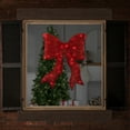 thumbnail image 2 of Northlight Sparkling Lighted Bow Christmas Outdoor Decoration - 24" - Red, 2 of 6