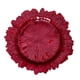 thumbnail image 3 of Plato de cena Plato de servicio decorativo Plato de comida occidental irregular con diseño floral de vidrio Rojo, 3 of 9