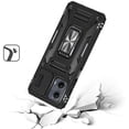 thumbnail image 3 of For Motorola Moto Edge 5G 2024 Hybrid Case with Rotation Ring Stand Shockproof & Camera Window TPU Armor Dropproof Cover ,Xpm Phone Case [ Black ], 3 of 10