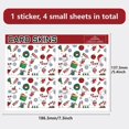 thumbnail image 2 of Pegatinas para tarjetas de crédito, diseño de corona navideña, resistente al agua, de vinilo rojo, para tarjetas bancarias, pegatinas protectoras, extraíbles, sin burbujas, para regalo, Feliz, 2 of 6