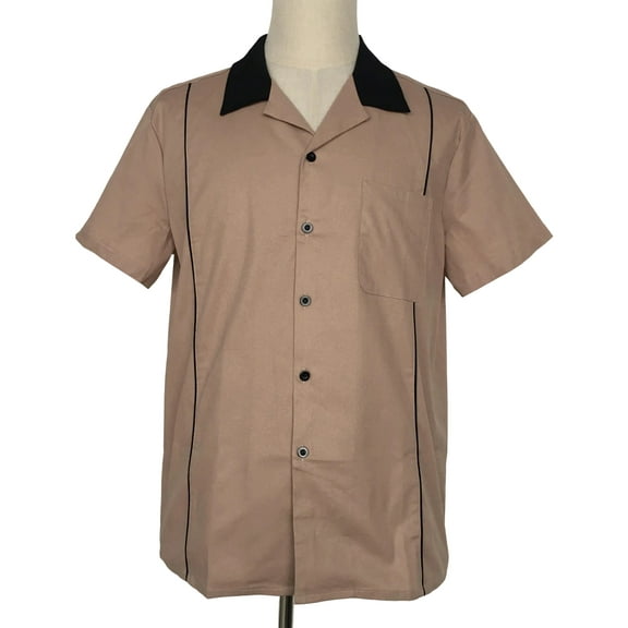 Rockabilly Shirt Plus Size Short Sleeves Workshirts