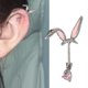 thumbnail image 2 of Girly Pink Rabbits Ear Cuff Allergy Resistant Cartilage Earring Dainty Jewelry Ear Studs Perfect For Everyday Style, 2 of 4