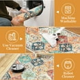 thumbnail image 5 of HOMERRY Area Rugs 8' x 10' Area Rug for Living Room Moroccan Trellis Floral Washable Bedroom Non-Slip Carpet for Home Decor, Orange, 5 of 5