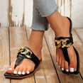 thumbnail image 5 of Kmdttou Shoes Women New Summer Flat Bottomed Shoes, Casual Chain Sandals, Comfortable Flip Flops With Comfortable Plantar Fasciitis Arch Support(Size:35-41), 5 of 5