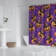 thumbnail image 2 of Halloween Pumpkins with Witch Hats Shower Curtain 72"x84" ,Bathroom Decorative Shower Curtains Set with 12 Hooks,Modern Waterproof Washable Shower Curtain, 2 of 6