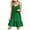Green, variant on Efsteb Summer Dresses for Women Vacation Sleeveless V Neck Spaghetti Strap Tank Dress Pleated Ruffle Beach Sundresses (Green,S)