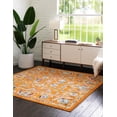 thumbnail image 4 of Rugs.com Aurelia Collection Rug – 8 Ft Square Orange Medium-Pile Rug Perfect For Living Rooms, Kitchens, Entryways, 4 of 4