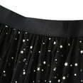 thumbnail image 2 of SWSMCLT Women's Tulle Skirt Mesh Tutu Skirt Elastic Waist Chiffon Halloween Pleated Summer Tea Length Tulle Skirt Black Small-Large, 2 of 4