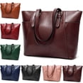 thumbnail image 2 of Women Handbag Vintage Large Capacity Fashion Simple Tote Handbag Shoulder Bag, 2 of 3